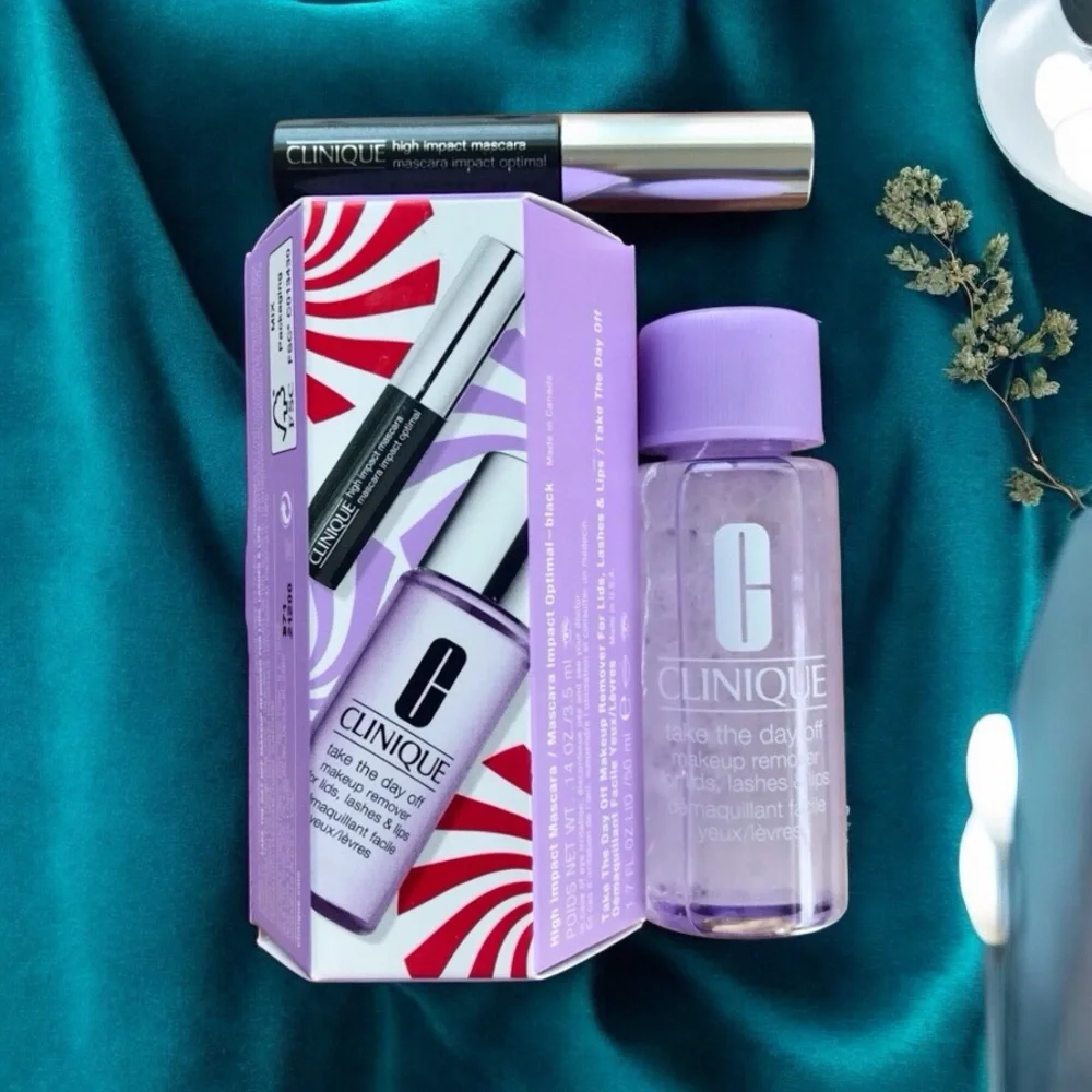 🆕Clinique Black High Impact Mascara and Take the Day Off Makeup Remover